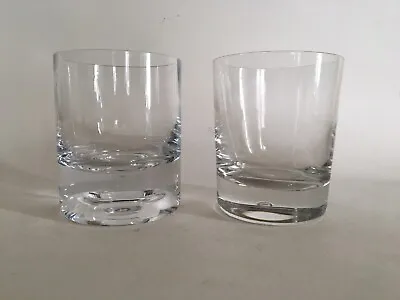 Buy Vintage Dartington  Old Fashioned  Dimple Whiskey Glass X 2* Slightly Different • 25£