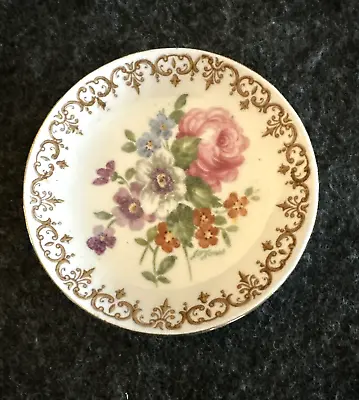 Buy Vintage CROWN STAFFORDSHIRE England's Bouquet Fine Bone China Butter Pat Dish • 15.37£