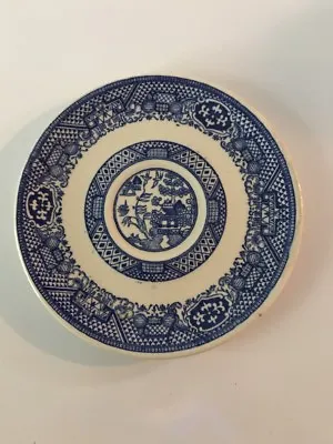 Buy Homer Laughlin Saucer Blue And White Blue Willow Pattern Vintage China • 9.65£