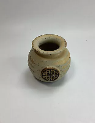 Buy Gerald & Lyn Grant Posy Small Bud Vase Pot Fangfoss Studio Pottery  Celtic Knot • 12£