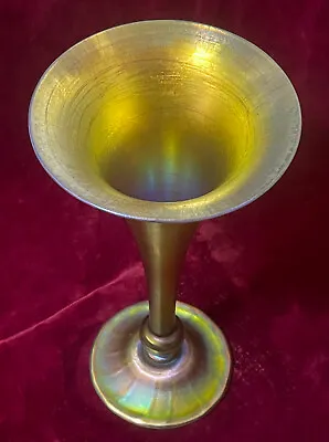 Buy Exrare Tiffany 1916 Huge Favrile Trumpet Vase Compote Glass No Chips No Cracks • 1,202.40£