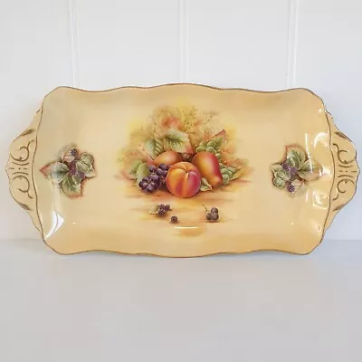 Buy Aynsley Orchard Gold Fruit Rectangular Sandwich Platter Plate Tray -31cm X 16cm  • 17£