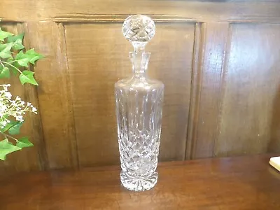 Buy EXCELLENT CONTINENTAL Crystal/Cut Glass TALL ROUND DECANTER - 13.5  Looks Unused • 24.95£