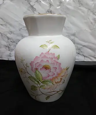 Buy Vintage Porcelain Ceramic Coronet Bone China Staffordshire Vase Floral Pattern • 4.50£