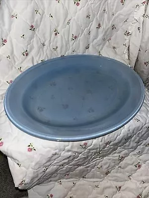 Buy Vintage 1950s Pyrex JAJ Pale Blue SPRAYWARE  Oval Serving Platter Used 14in • 8£