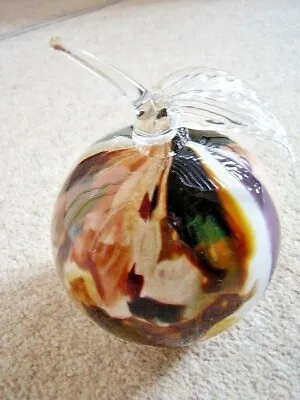 Buy Large Glass APPLE Ornament-paper Weight • 15£