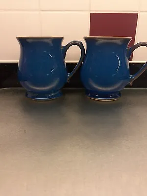 Buy 2 X Denby Imperial Blue Craftsman Mugs,signs Of Light Use To Outside Base • 14£