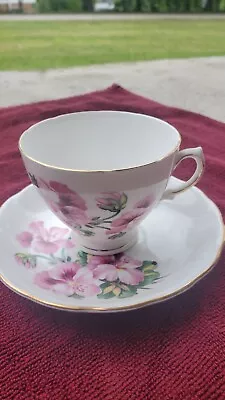 Buy Vintage Royal Vale Bone China Tea Cup And Saucer Hibiscus • 15.12£