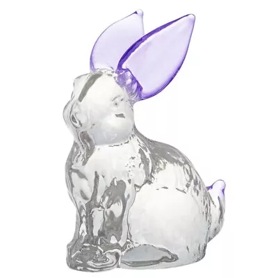 Buy Crystal Rabbit Figurines Glass Rabbits Statue Ornament Garden Yard Decor • 8.17£