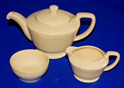 Buy Woods Ware Jasmine Tea Pot 0.75pt Milk Jug & Sugar Bowl, • 26.99£