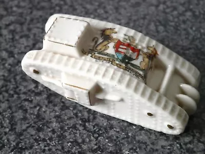 Buy CRESTED CHINA MODEL OF A TANK Inset Wheels CITY Of BRISTOL CREST ARCADIAN CHINA • 14.50£