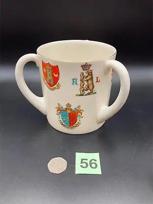 Buy WH Goss Crested China - Three Handled Loving Cup, 9x Crests! Shakespeare RARE! • 70£