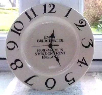 Buy RARE 2012 Emma Bridgewater Black Toast And Marmalade Wall Clock 27cm Diameter • 75£