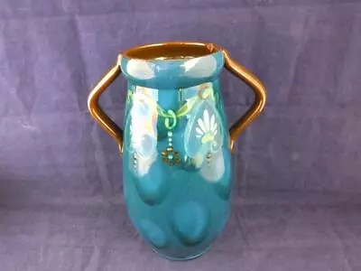 Buy Antique Watcombe Two Handled Vase Chip On Rim 8 Inches Tall. • 28.96£