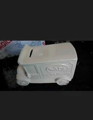 Buy Vintage Wade Ceramic Cream Delivery Truck Money Box • 15£