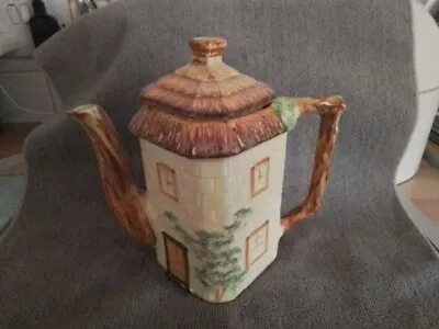 Buy Keele St. Pottery Hand Painted Thatched Roof Cottage Tea Pot Made In England • 12.89£