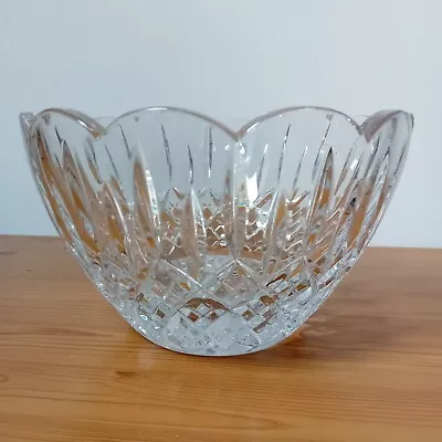 Buy Beautiful Large Heavy Lead Crystal Cut Glass Fruit Bowl • 15.99£