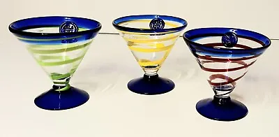 Buy 3 Kosta Boda Spiral Line Martini Cocktail Glasses • 28£