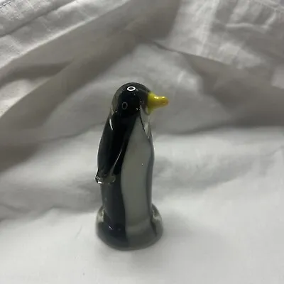 Buy Vintage Penguin Hand Blown Murano Glass Animal Art Figurine Large • 25£