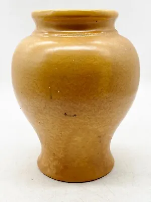 Buy Vintage Antique Amber Coloured Studio Potteryvase Brannam Barnstaple • 38.99£