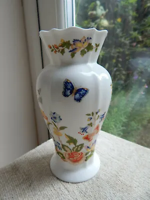 Buy Aynsley Cottage Garden Vase 16cm Unboxed Floral Bone China Vase • 7.99£