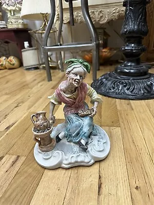 Buy Vintage And Unique Rare Porcelain Portuguese Faience Figurine Of Garlic Seller • 192.15£
