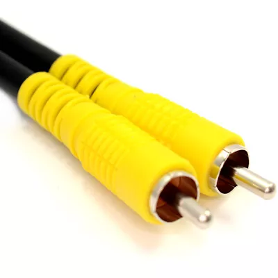 Buy Composite Cable Yellow Phono RCA Video Lead For AV 50cm/1m/2m/3m/5m/10m/20m Lot • 3.35£