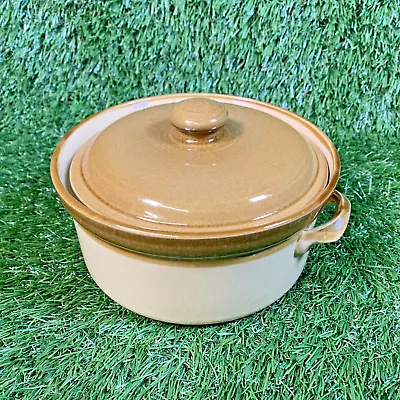 Buy Vintage TG Green Granville Lidded Earthenware Casserole Dish Two Tone Brown 6.5  • 11.33£