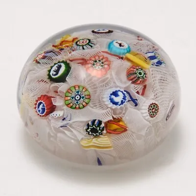 Buy Rare Dated Baccarat  B 1847  Scattered Millefiori With Gridel Canes Paperweight • 1,685£