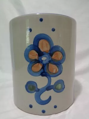 Buy Vintage Blue Stoneware MA Hadley Flower Flour Crock 8 1/2 Inch - Please Fill Me • 33.15£