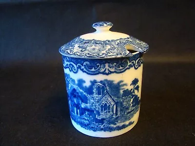 Buy G Jones & Sons Abbey 1790 Blue & White Lidded Preserve Pot • 15£