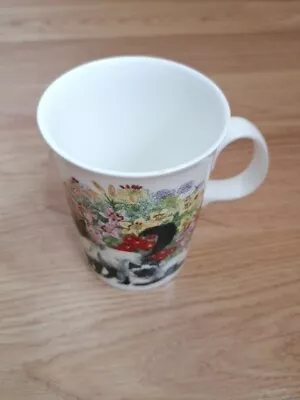 Buy Dunoon Fine Bone China England Sue Scuffard Whimsical Cat Design Cup / Mug • 9.93£