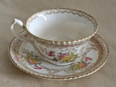 Buy Vintage Radford Fine Bone China Tea Cup And Saucer, Moselle, Floral, Gold Gilt • 30£