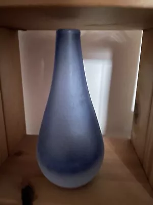 Buy Frosted Cobalt Blue Glass Bud Vase • 4.99£
