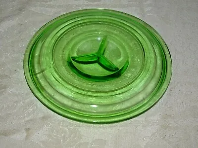 Buy Green Depression Glass Mixing Bowl Utility Lid Only 9  Diameter • 15.20£