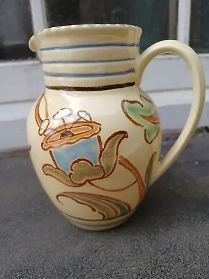 Buy Vintage Antique Honiton Devon England Hand Painted 'jb' Studio Pottery Vase Jug • 29.95£