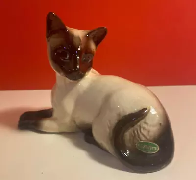Buy Beswick Porcelain Siamese Cat 1558 Figurine, Decorative, Vintage • 15.99£