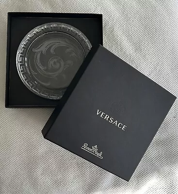 Buy Versace Rosenthal Glass Coaster BNIB  • 50£