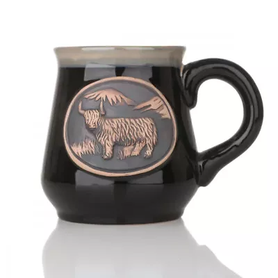 Buy Highland Cow Stoneware Mug - Scottish Beef Coffee Mug - Black • 18.96£