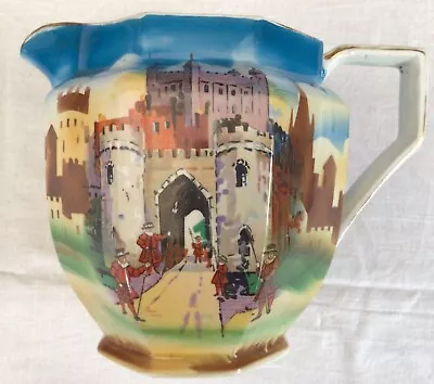 Buy Deco Style New Hall Pottery? Tower Of London/beefeaters Octagonal Jug • 5£