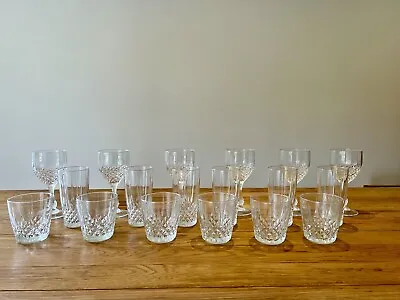 Buy Crystal Cut Glass-Effect - 18-Piece Set - Goblets, Highball & Tumblers • 40£