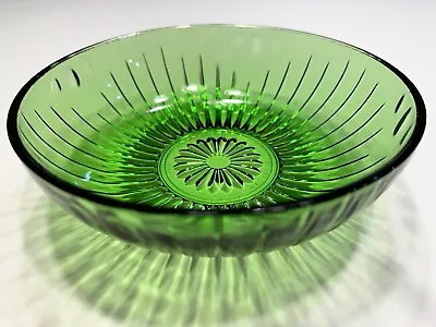 Buy Vintage E O BRODY Green Emerald Glass Candy Bowl Cleveland 1960's USA 8” 💚 • 13.54£