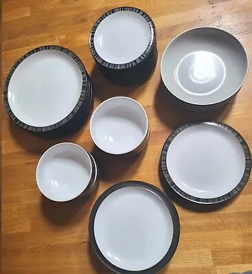 Buy Denby Stripe & Jet Matching Tableware - Sold Individually - Good Used Condition • 8.50£