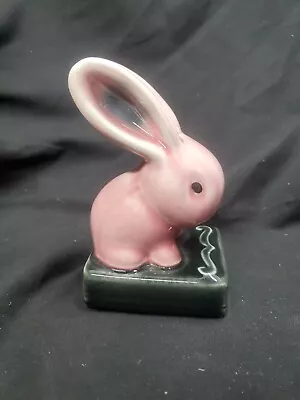 Buy Vtg SylvaC Pottery Chodziez Snub Nose ART DECO Pink Bunny Rabbit Figure  • 143.86£