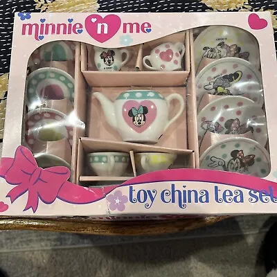 Buy Vintage Disney “Minnie N Me” 16-pc Child’s Toy China Tea Set With Box • 11.85£