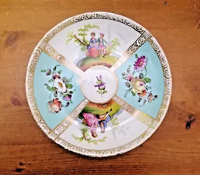 Buy Antique Meissen Porcelain Side Plate Quatrefoil Hand Painted Bowl Floral • 50£