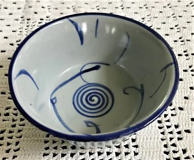 Buy Oriental Condiment Bowl Stoneware Gray And Blue • 7.29£