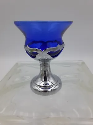 Buy Vintage Farber Bros. Krome Kraft Cobalt Blue Glassware. • 17.06£