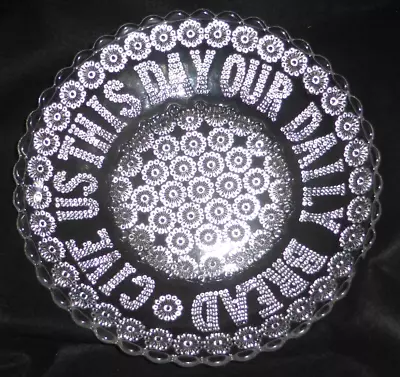Buy Rare Antique Victorian DAVIDSON 'Give Us This Day Our Daily Bread' Plate C1890 • 37£