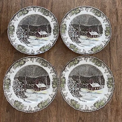 Buy 4 Friendly Village By Johnson Brothers Made In England Dinner Plates • 32.77£